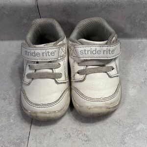 Stride Rite Kids White and Gray Sneakers